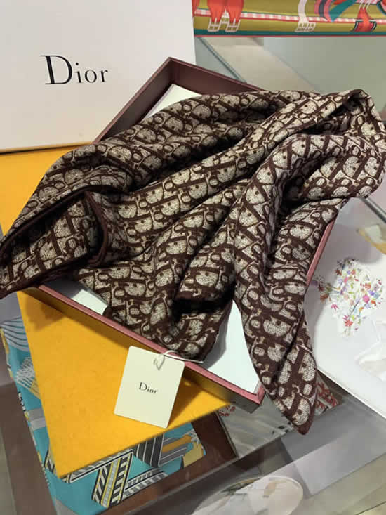 Top Quality Brand Fake Dior Scarf Women Winter Cashmere Thick Autumn Warm Shawls 10